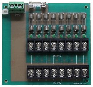 9 FUSED OUTPUTS BOARD 10-30V AC/DC